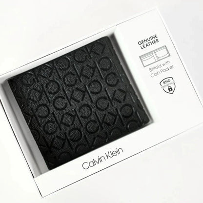 CK Black Leather Wallet For men