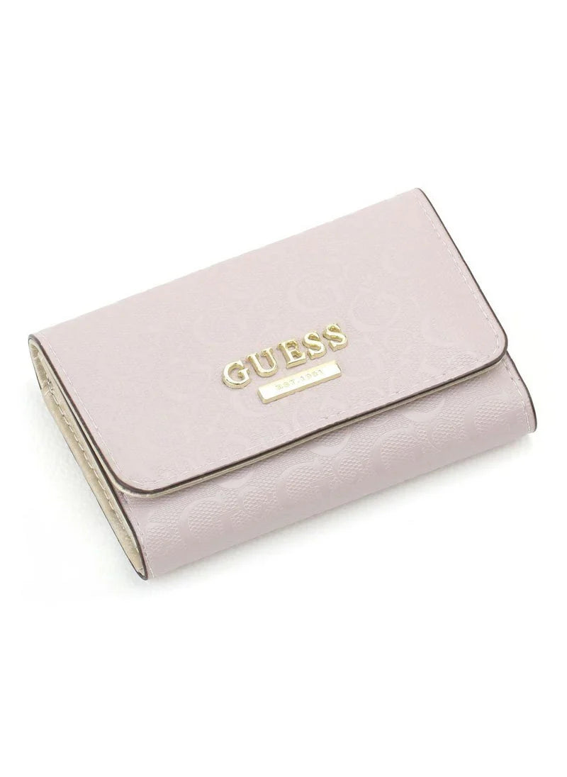 GU Pink Leather Wallet For Women
