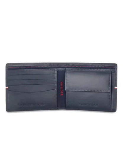 TH Navy Leather Wallet For Men