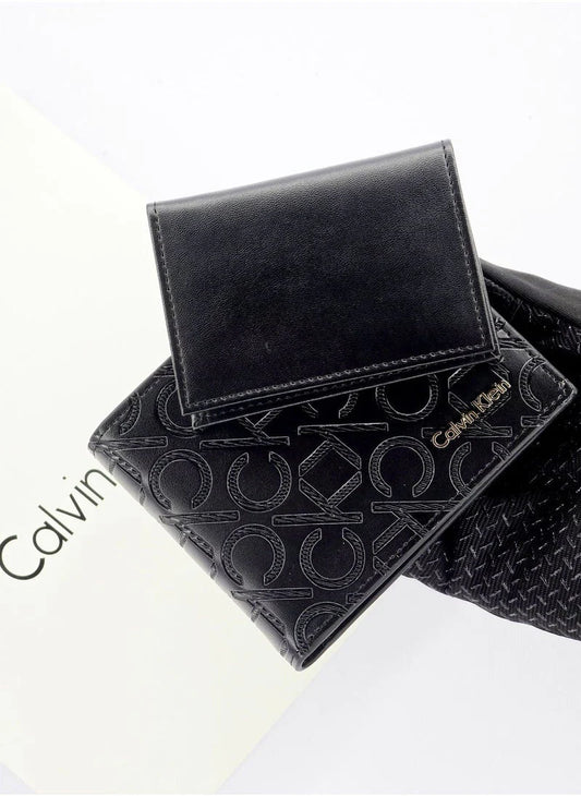 CK Black Leather Wallet For Men
