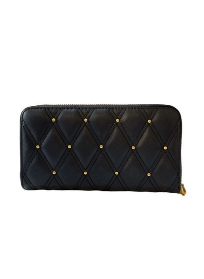 GU Quilted Black Wallet For Women