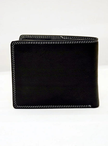 TL Black Leather Wallet For Men