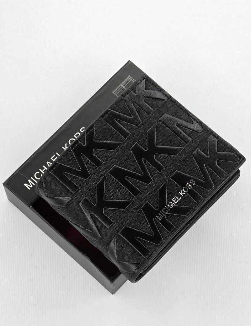 TL Black Leather Wallet For Men