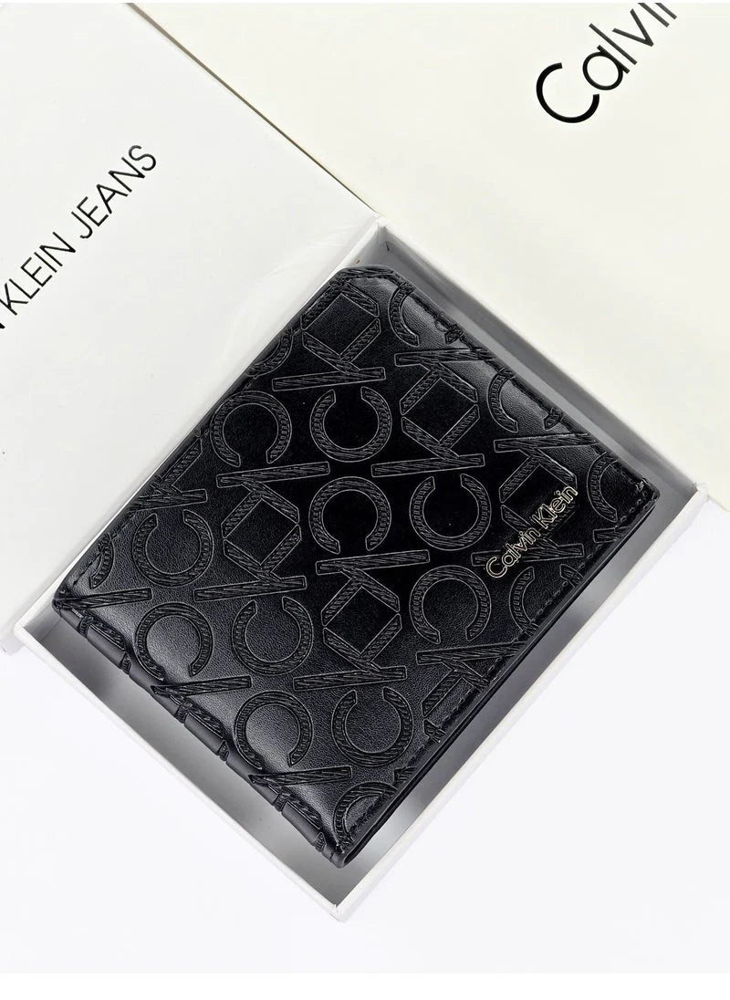 CK Black Leather Wallet For Men