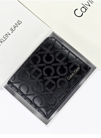 CK Black Leather Wallet For Men