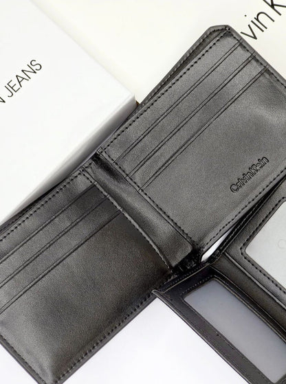CK Black Leather Wallet For Men