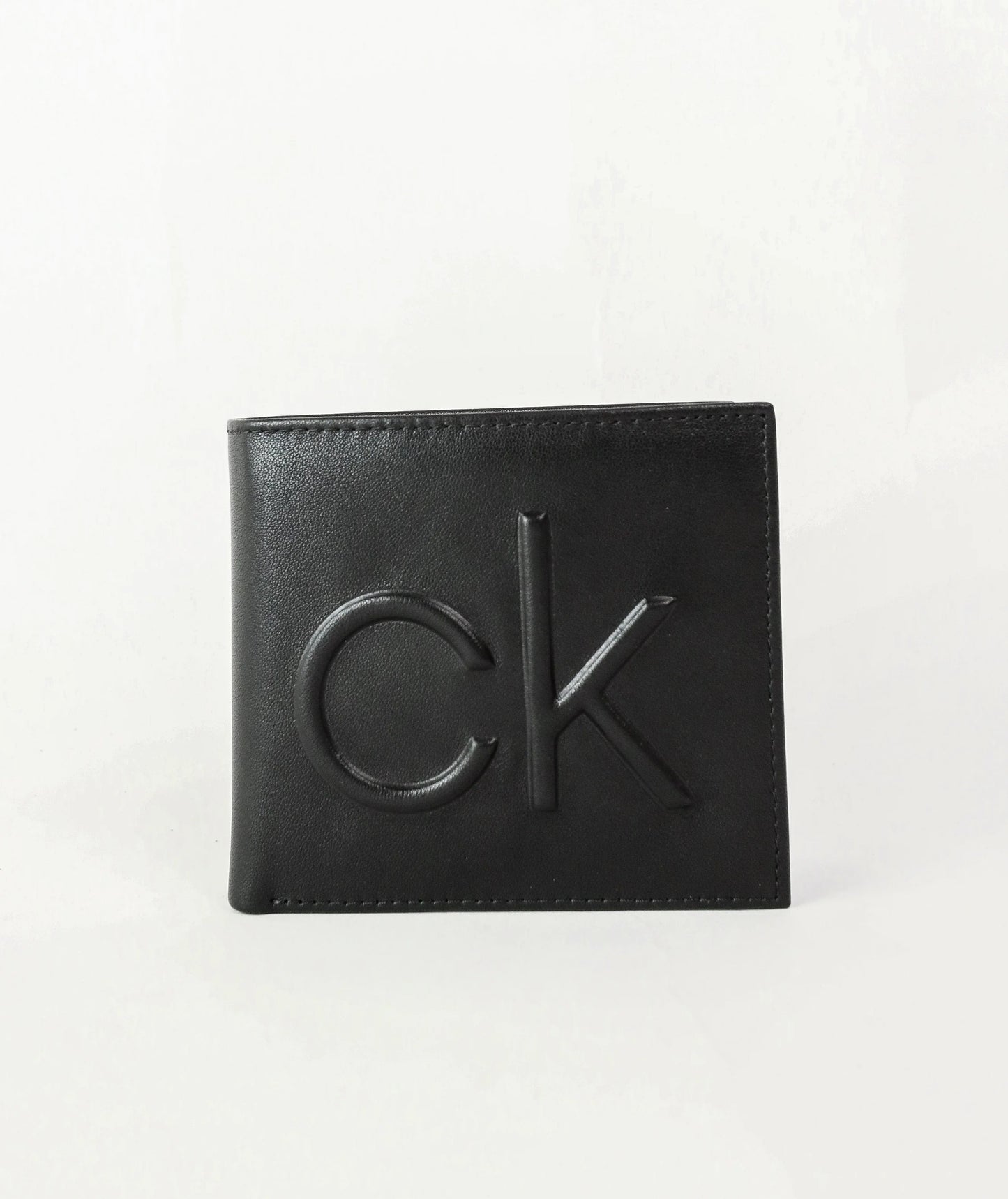 CK Black Leather Wallet-Belt Set For Men