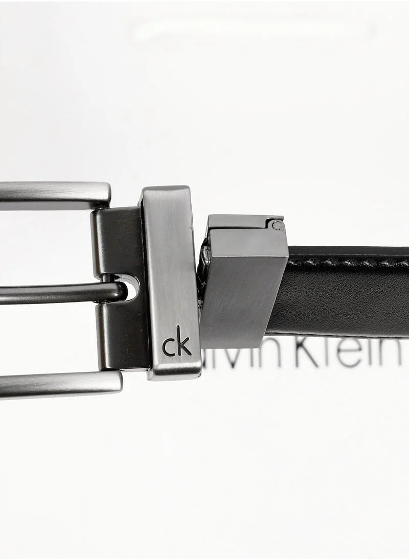 CK Black Leather Wallet-Belt Set For Men