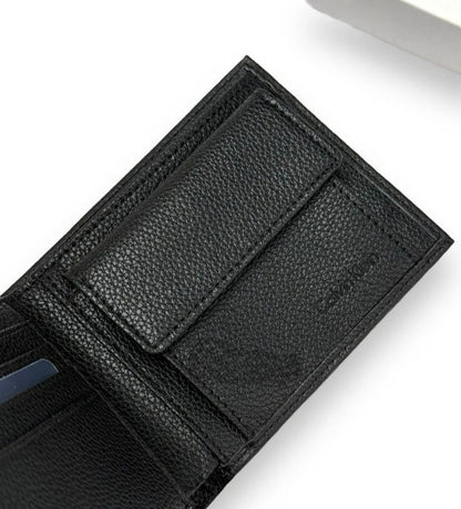 CK Black Leather Wallet-Belt Set For Men
