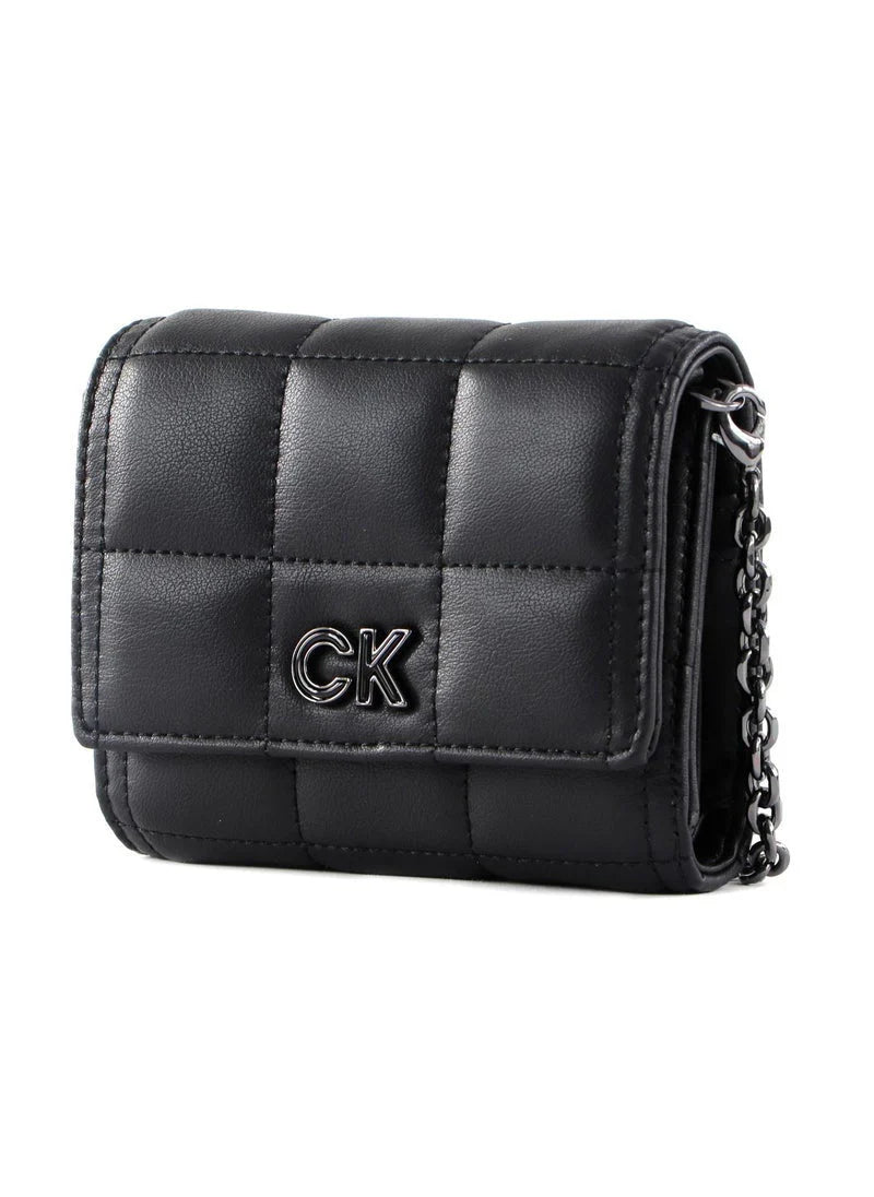 CK Quilted Black Wallet For Women