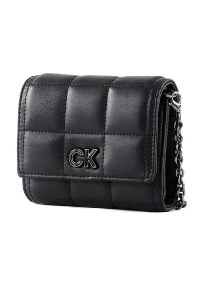 CK Quilted Black Wallet For Women