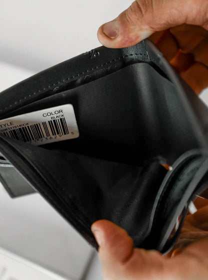 CK Black Leather Wallet For Men