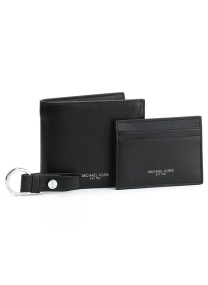 MK Wallet-Card Holder-Keychain Set For Men