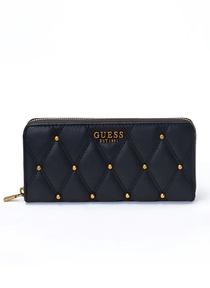 GU Quilted Black Wallet For Women