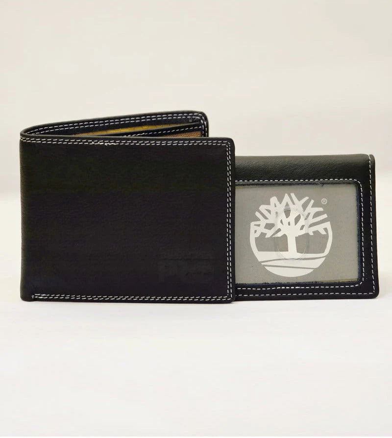 TL Black Leather Wallet For Men