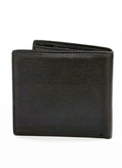 CK Black Leather Wallet-Keychain Set For Men