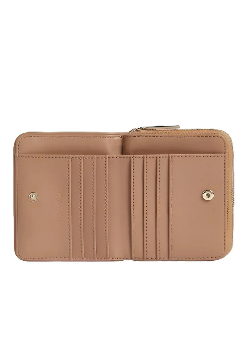 CK Quilted Nude Wallet For Women