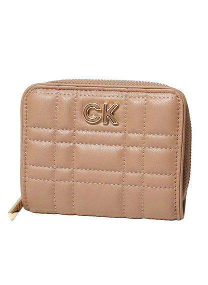 CK Quilted Nude Wallet For Women