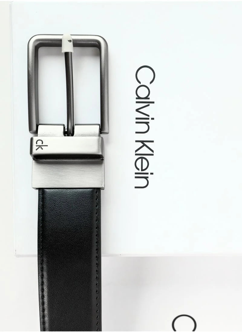 CK Black Leather Wallet-Belt Set For Men