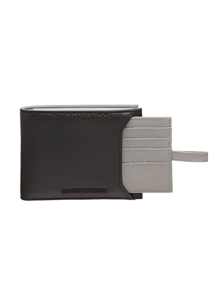EA Black Leather Wallet For Men