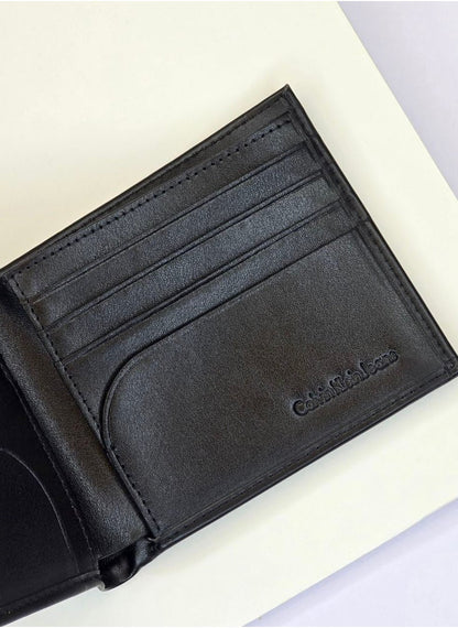 CK Black Leather Wallet-Belt Set For Men