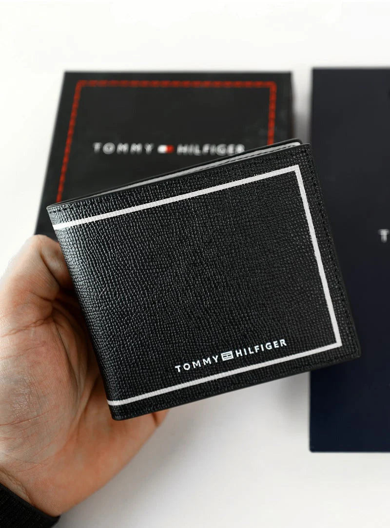 TH Black Wallet For Men