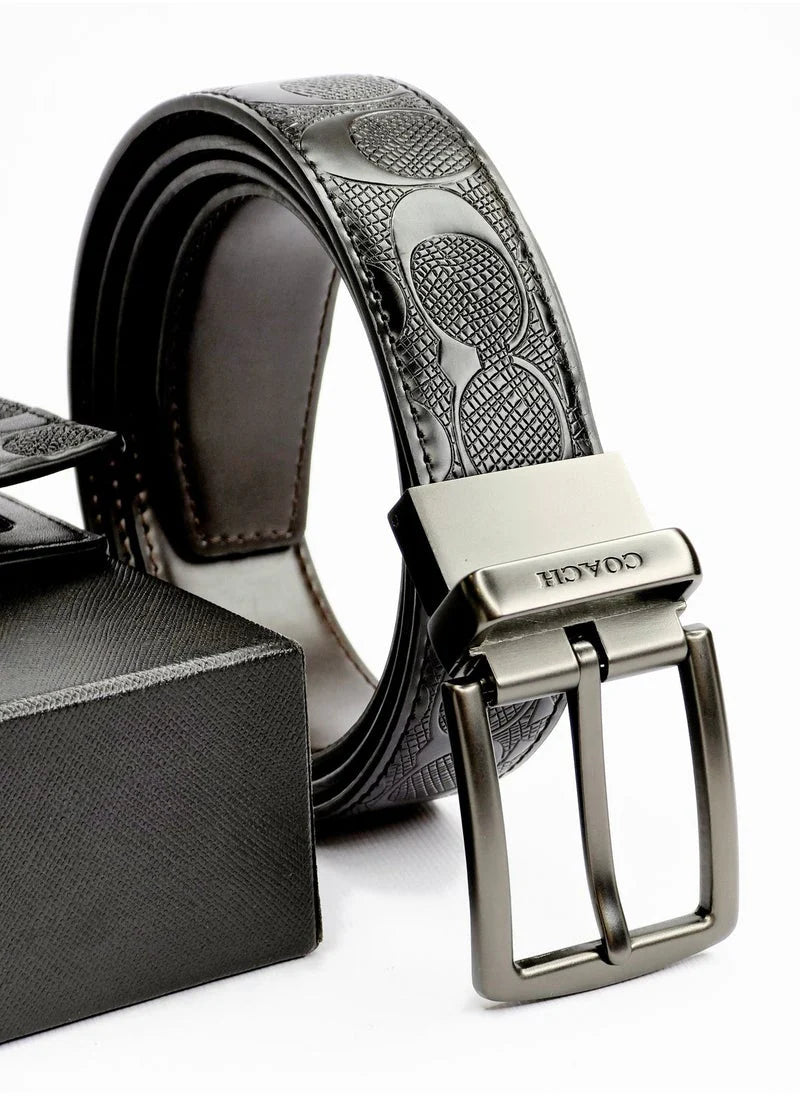 Coach Signature Wallet & Reversible Belt Set For Men