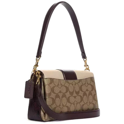 Coach Beige Multi Women Shoulder Bag Cc066 Imupm