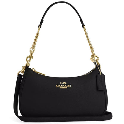 Coach Gold Black Women Shoulder Bag Cv934 Imblk