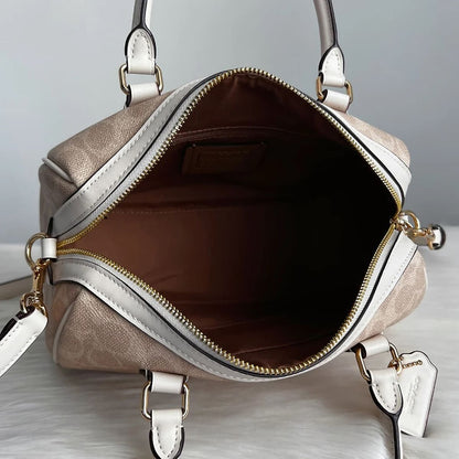 Coach Gold Sand Chalk Women Handbag Cv961 Imxdm