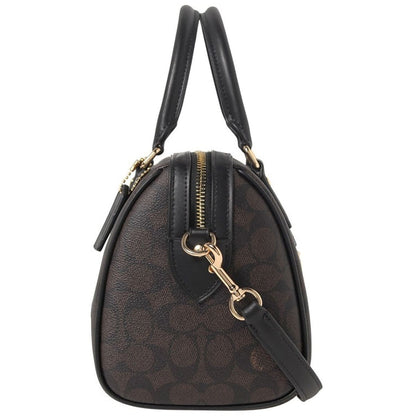Coach Gold Walnut Black Women Handbag Cv961