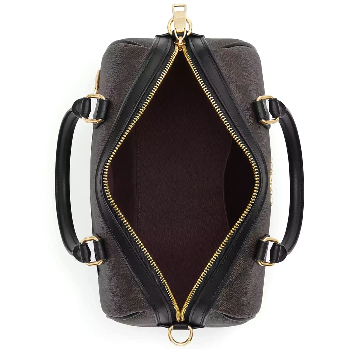 Coach Gold Walnut Black Women Handbag Cv961