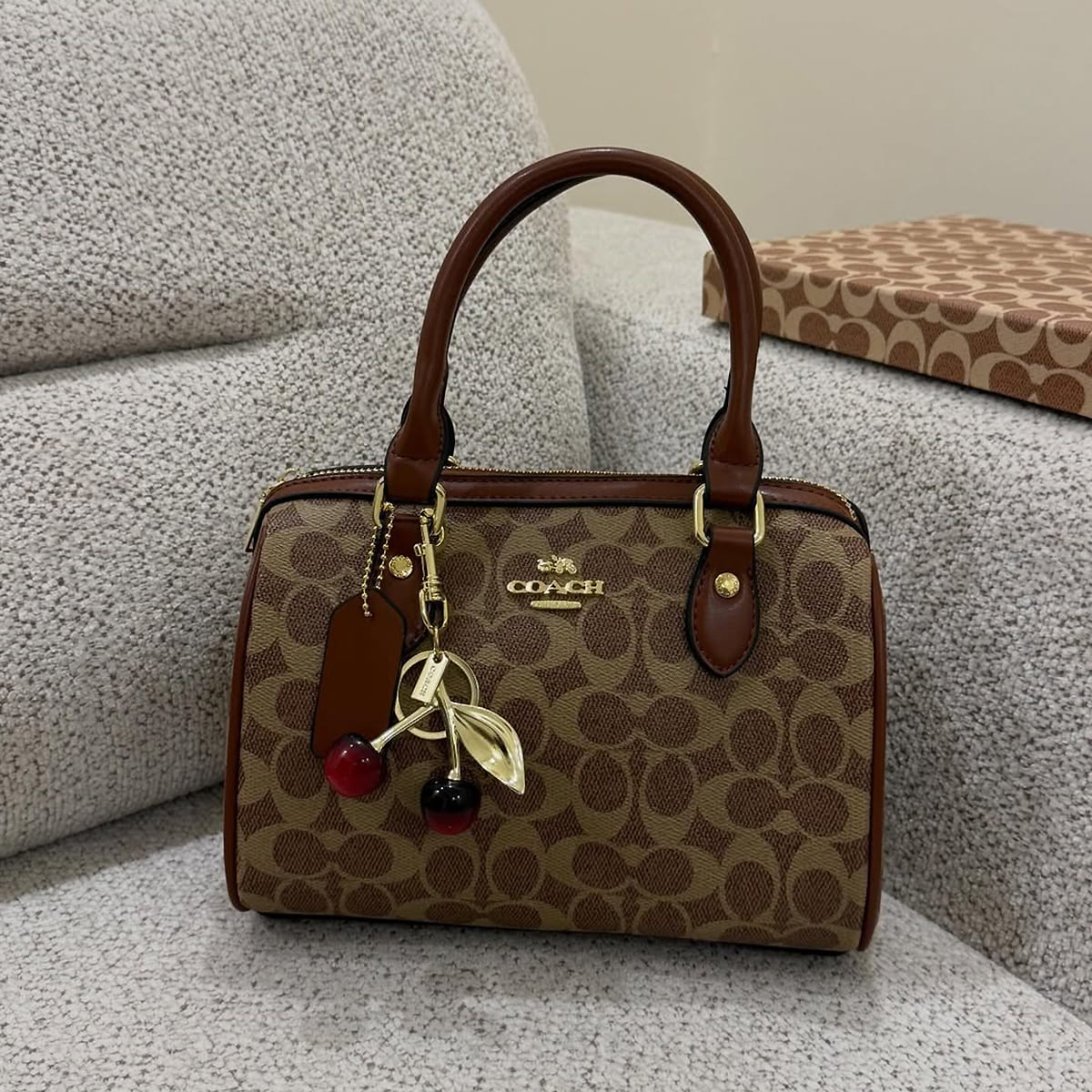 Coach Tan Brown Women Handbag Cv 961 Imxhe