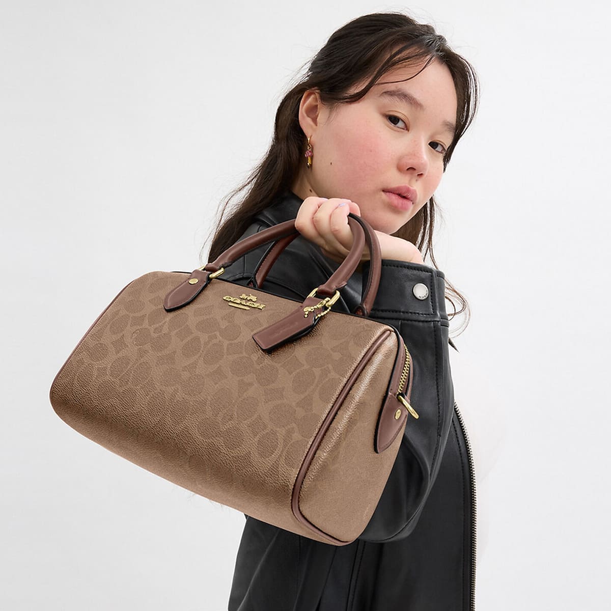 Coach Tan Brown Women Handbag Cv 961 Imxhe