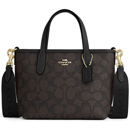 Coach Walnut Black Women Handbag Cw032 Imxaq