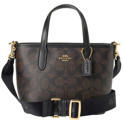 Coach Walnut Black Women Handbag Cw032 Imxaq