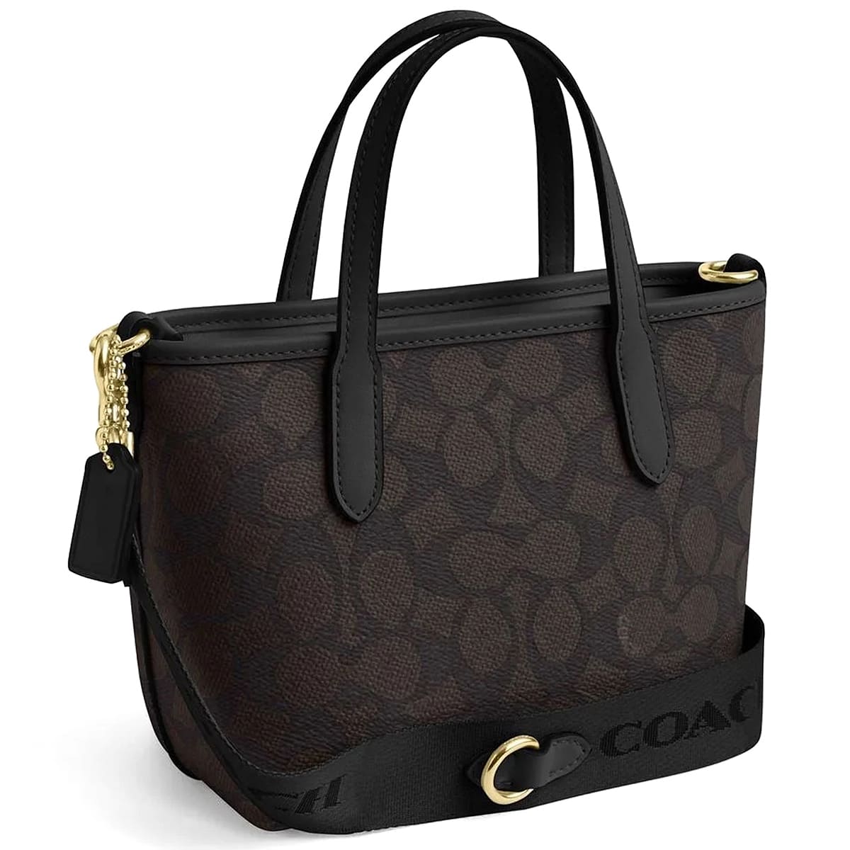 Coach Walnut Black Women Handbag Cw032 Imxaq