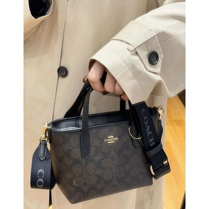 Coach Walnut Black Women Handbag Cw032 Imxaq
