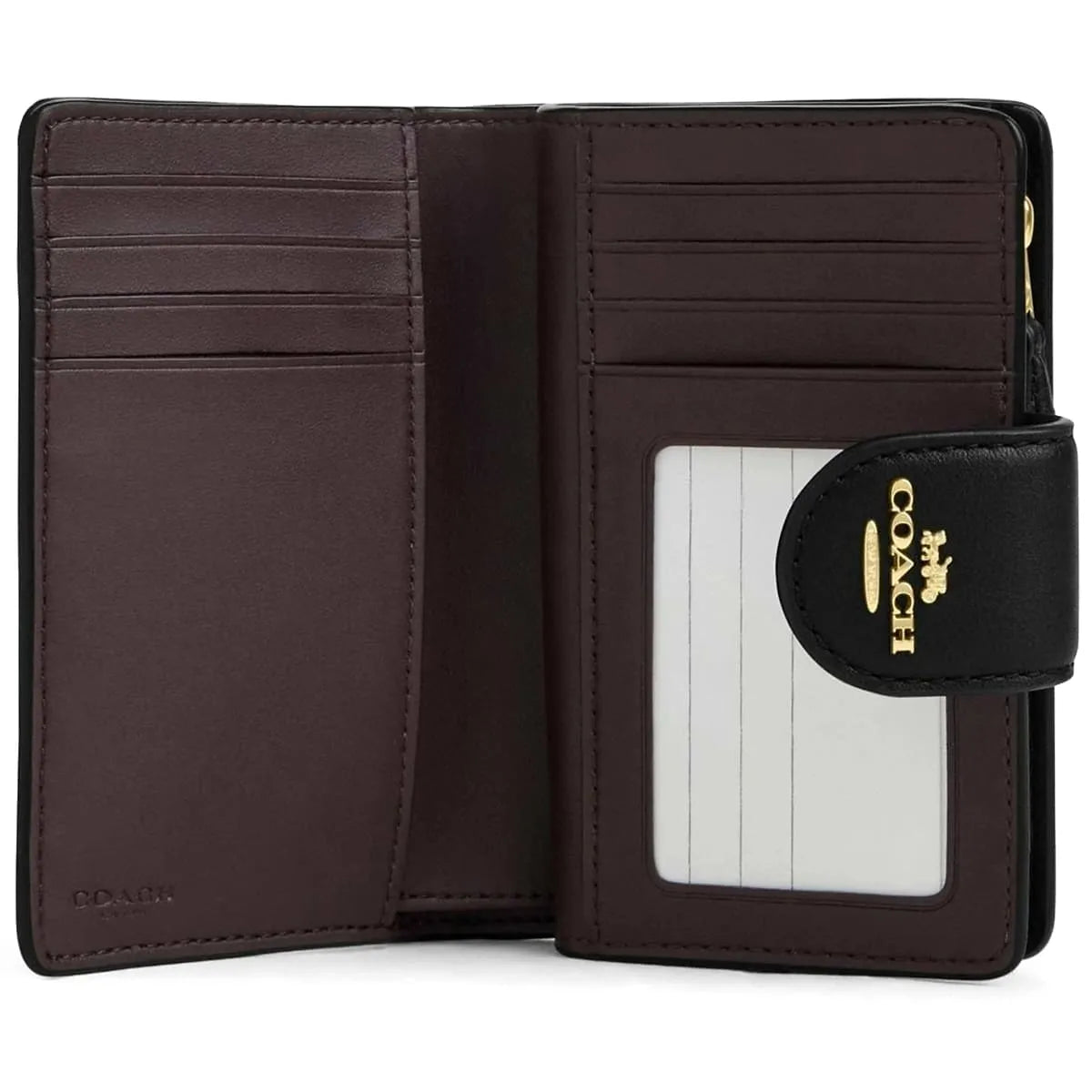 COACH Women’s Signature Embossed Leather Bifold Wallet CZ341
