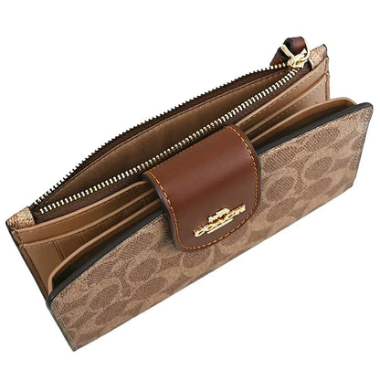 COACH Women’s Signature Canvas Phone Wallet Wristlet CW780