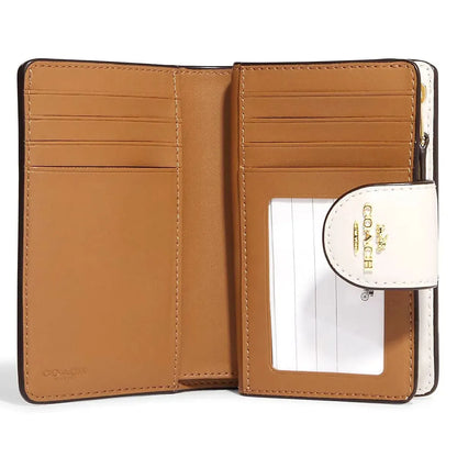 COACH Women’s Signature Bifold Wallet with Cherry Print CF401