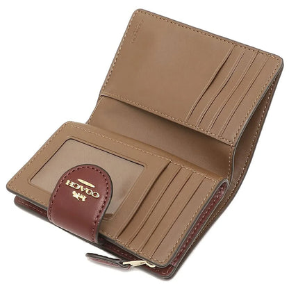 COACH Women’s Signature Floral Medium Corner Zip Wallet C8730