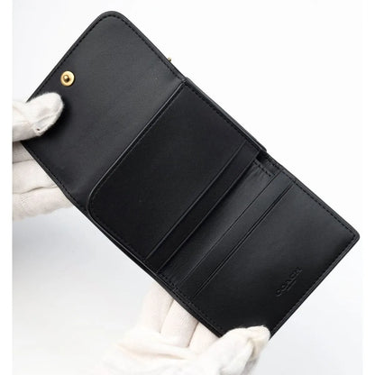 COACH Women’s Refined Leather Snap Wallet with Detachable Card Case CZ111