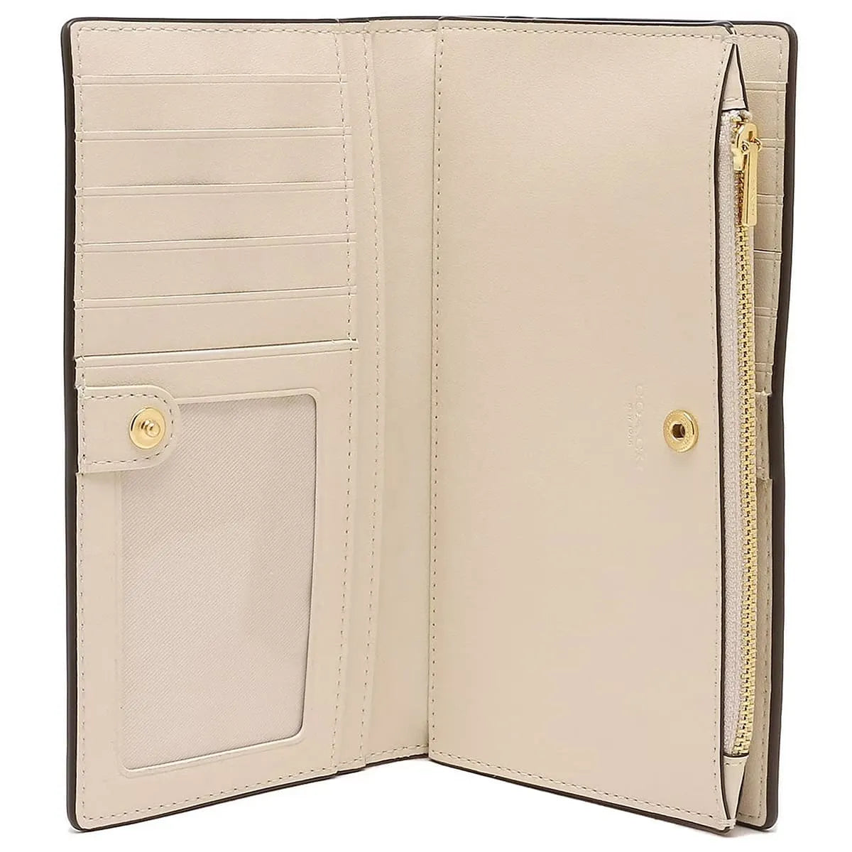 Coach Women’s Slim Signature Canvas Wallet in Light Khaki Chalk C8714