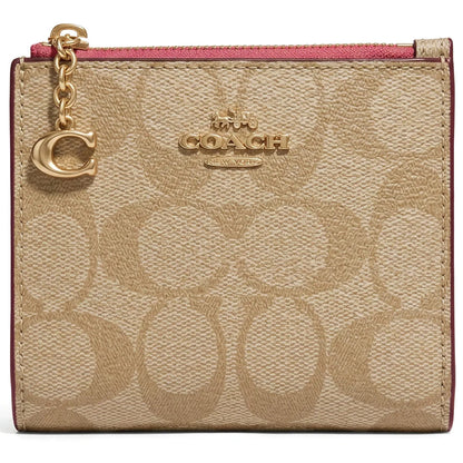 COACH Women’s Signature Canvas Card Holder 78002