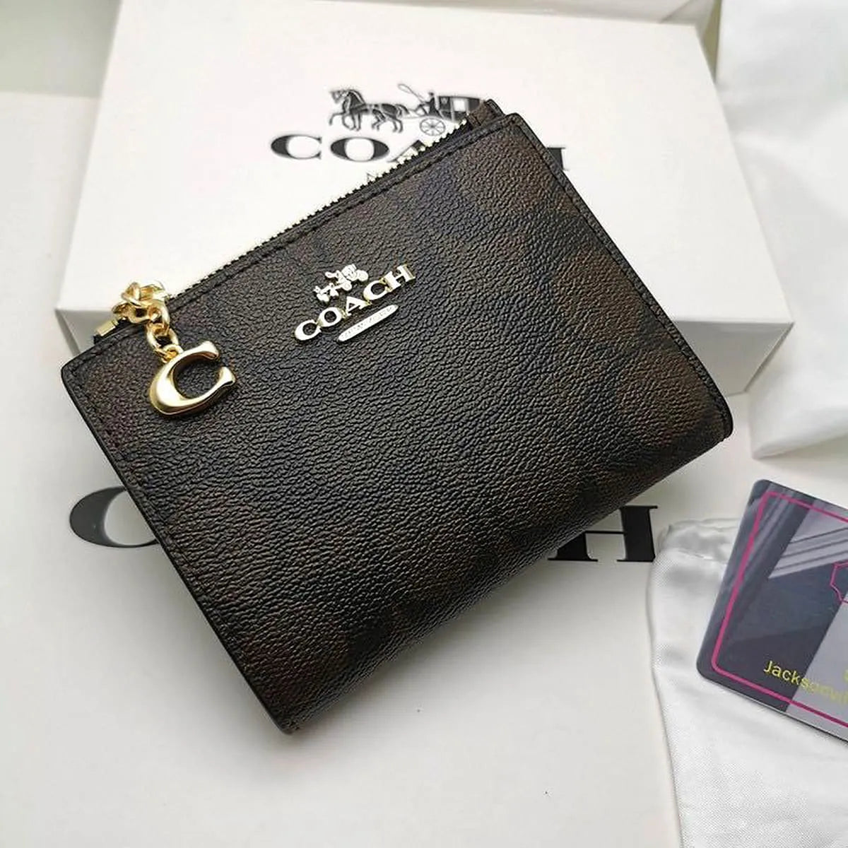COACH Women’s Signature Snap Wallet F78002 IMAA8