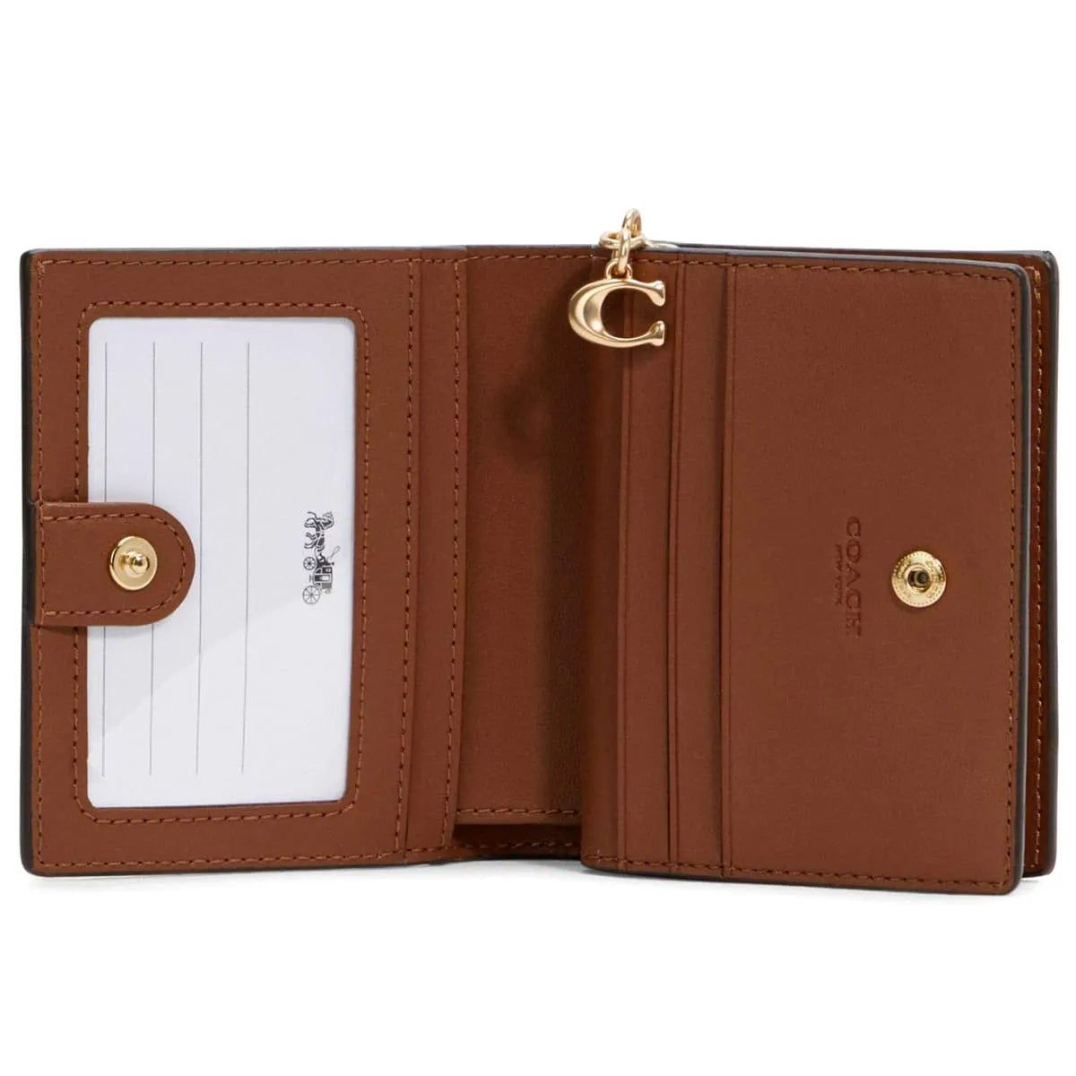 COACH Women’s Signature Canvas Snap Wallet C3309 IMNLJ