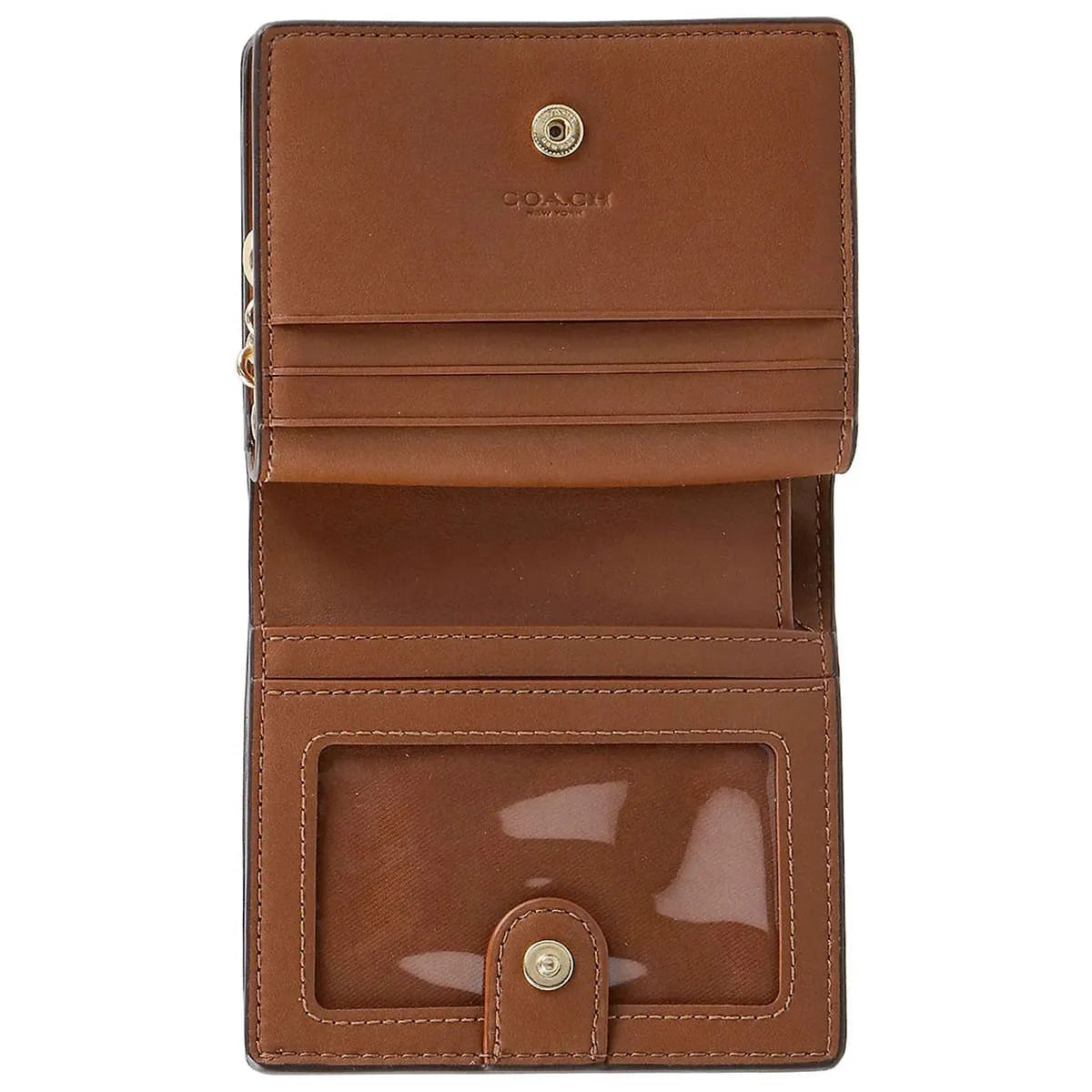 COACH Women’s Signature Canvas Snap Wallet C3309 IMNLJ