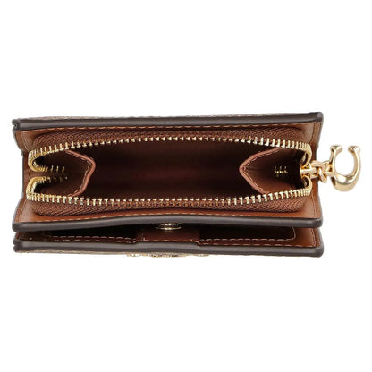 COACH Women’s Signature Canvas Snap Wallet C3309 IMNLJ