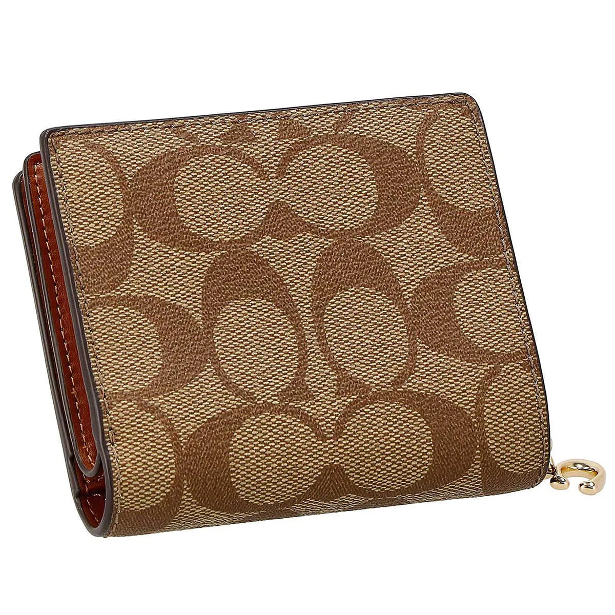 COACH Women’s Signature Canvas Snap Wallet C3309 IMNLJ